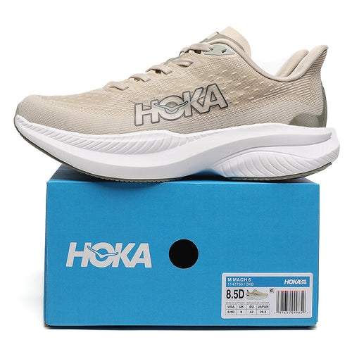 HOKA Sneakers – Beige & White